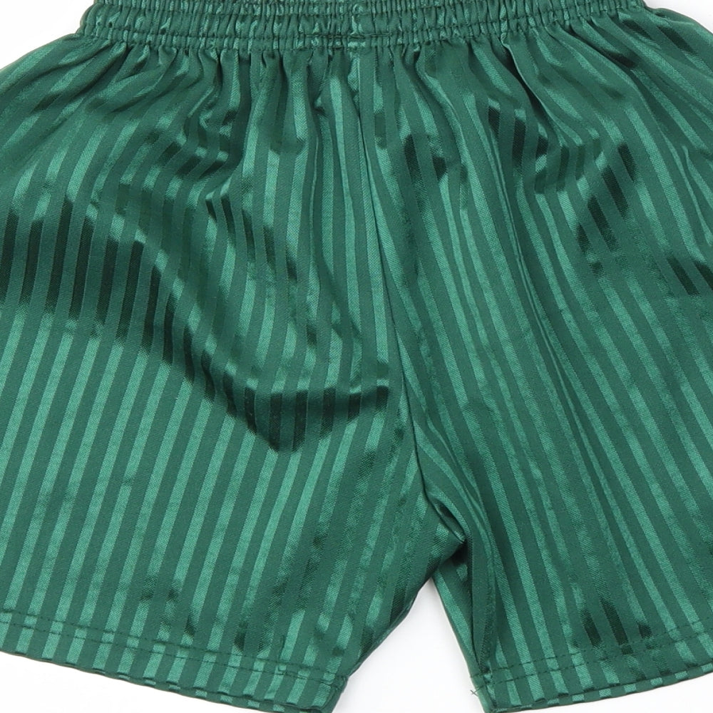 david luke Mens Green Striped  Athletic Shorts Size 28 in