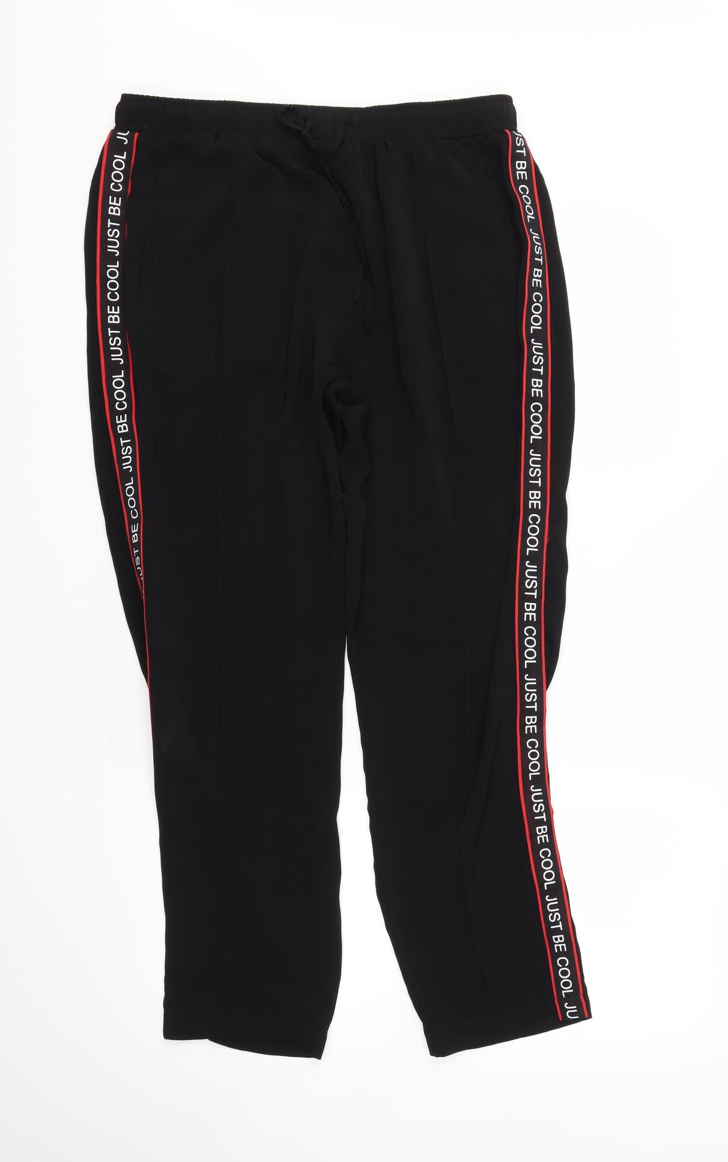 Stradivarius Womens Black   Jogger Trousers Size XL L25 in