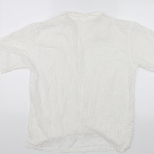 Preworn Womens White   Basic Button-Up Size XL
