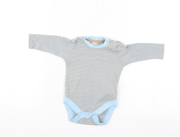 NEXT Baby Blue Striped  Romper One-Piece Size 0-3 Months