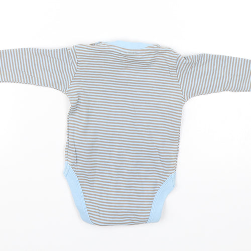 NEXT Baby Blue Striped  Romper One-Piece Size 0-3 Months