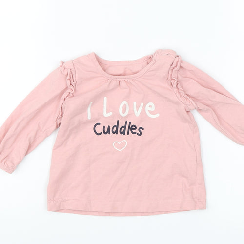 Matalan Baby Pink   Basic Blouse Size 3-6 Months  - I love cuddles