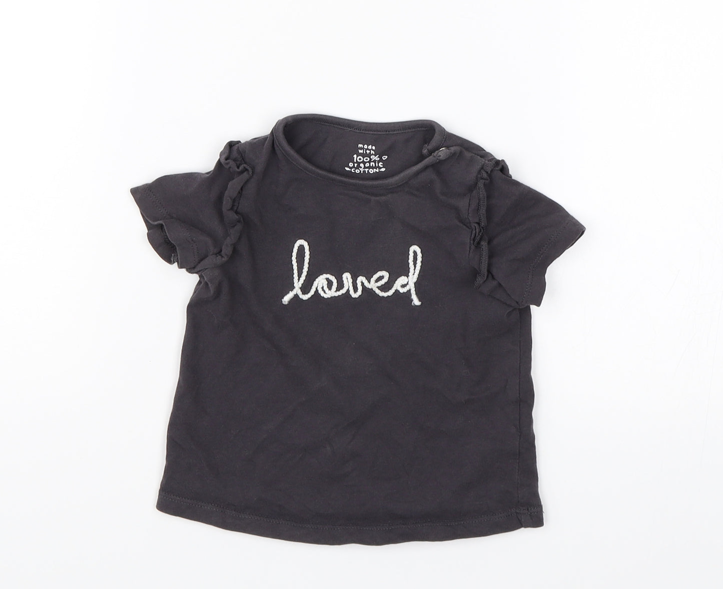 Fred & Flo Baby Blue   Basic T-Shirt Size 6-9 Months  - Loved