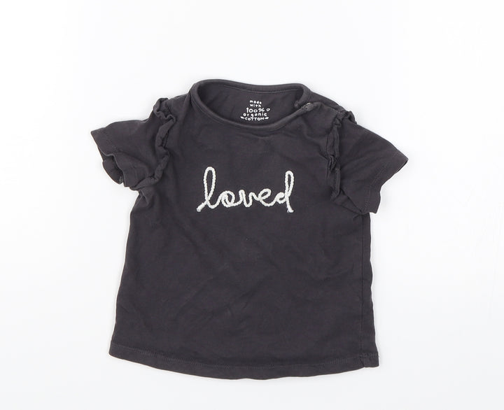 Fred & Flo Baby Blue Basic T-Shirt Size 6-9 Months - Loved