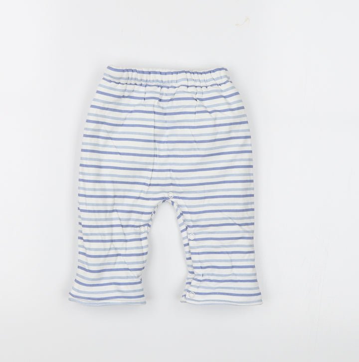 Stomp Baby White Striped Sweatpants Trousers Size 3-6 Months