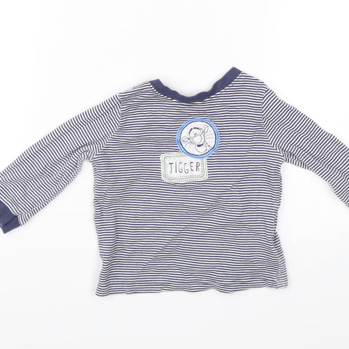 George Baby Blue Striped  Jersey T-Shirt Size 9-12 Months  - Tigger