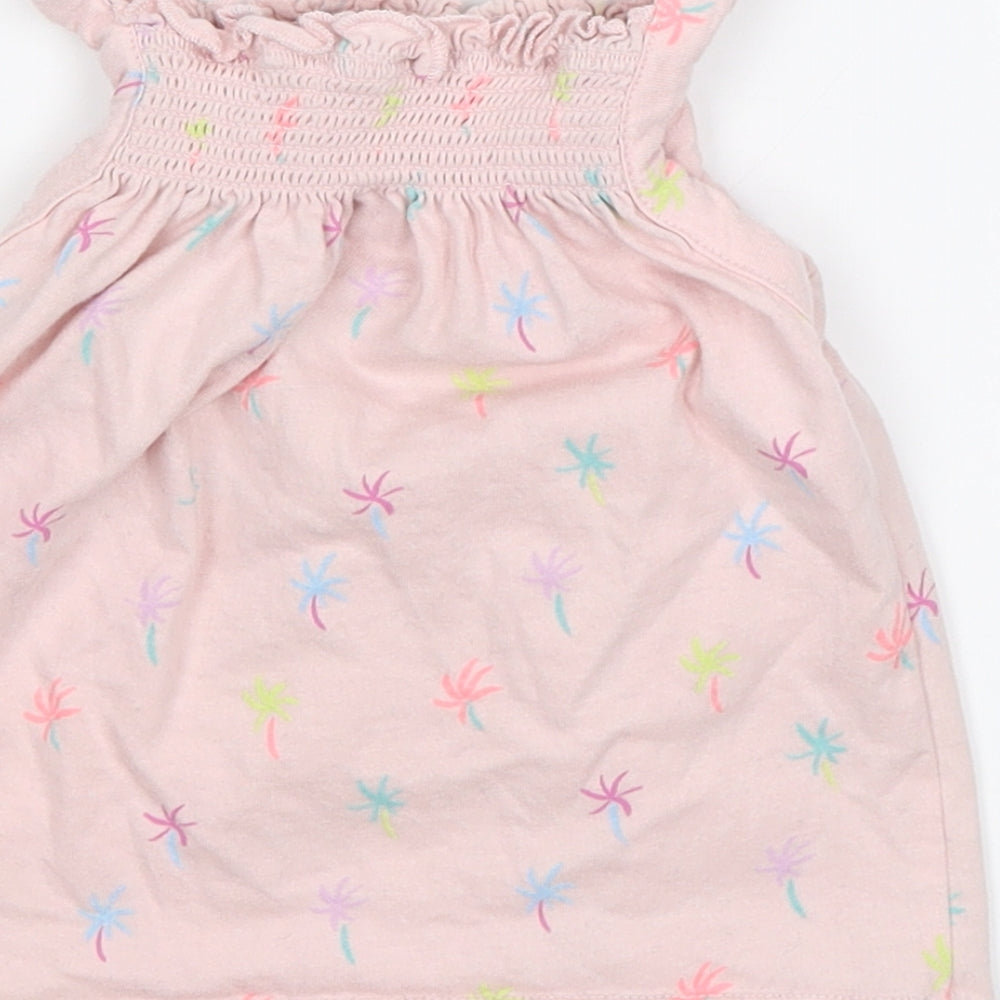 Primark Baby Pink Floral  Shift  Size 6-9 Months