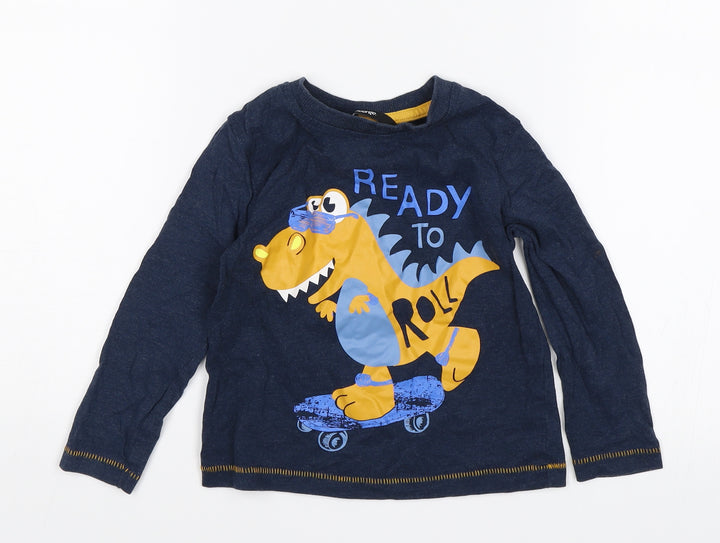 George Baby Blue   Jersey T-Shirt Size 18-24 Months  - Ready to roll