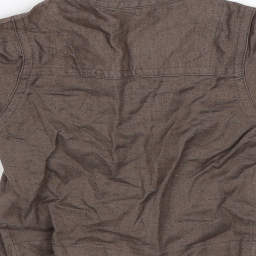 Tiny Ted Baby Brown   Basic Button-Up Size 0-3 Months