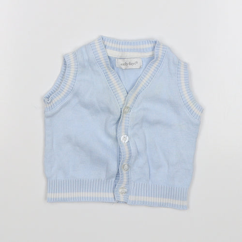 Early Days Baby Blue   Basic Coat Coatigan Size 0-3 Months