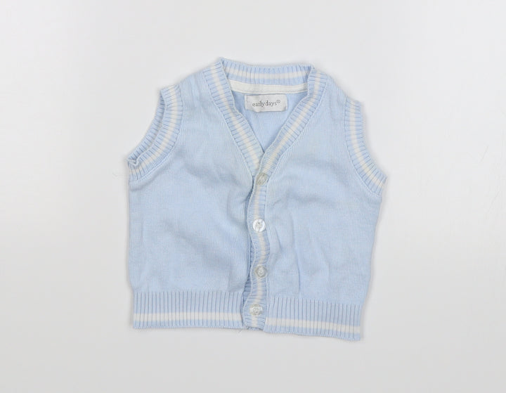 Early Days Baby Blue   Basic Coat Coatigan Size 0-3 Months
