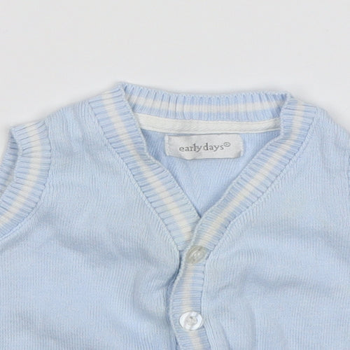 Early Days Baby Blue   Basic Coat Coatigan Size 0-3 Months