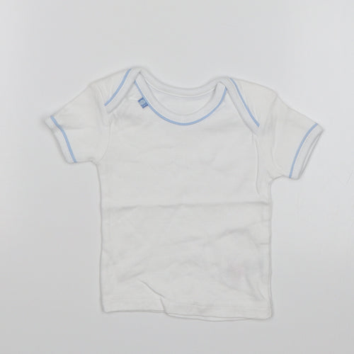 Preworn Baby White   Basic T-Shirt Size 0-3 Months