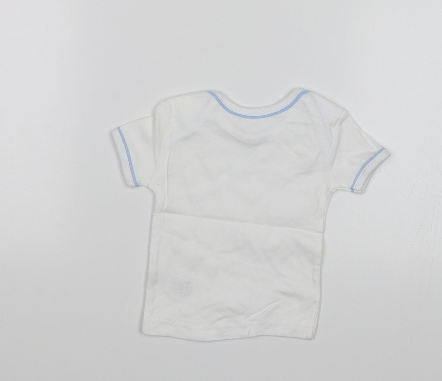 Preworn Baby White   Basic T-Shirt Size 0-3 Months