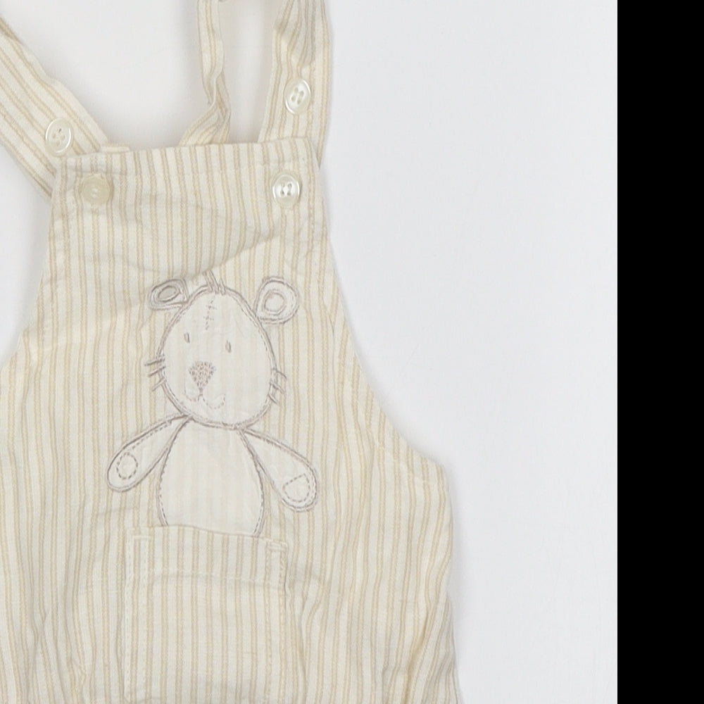 Preworn Baby Beige   Romper One-Piece Size 0-3 Months  - Bear