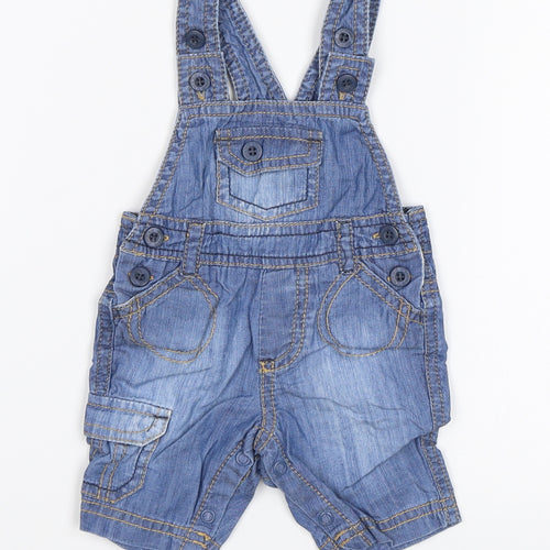 Baby Boutique Baby Blue   Dungaree One-Piece Size 0-3 Months