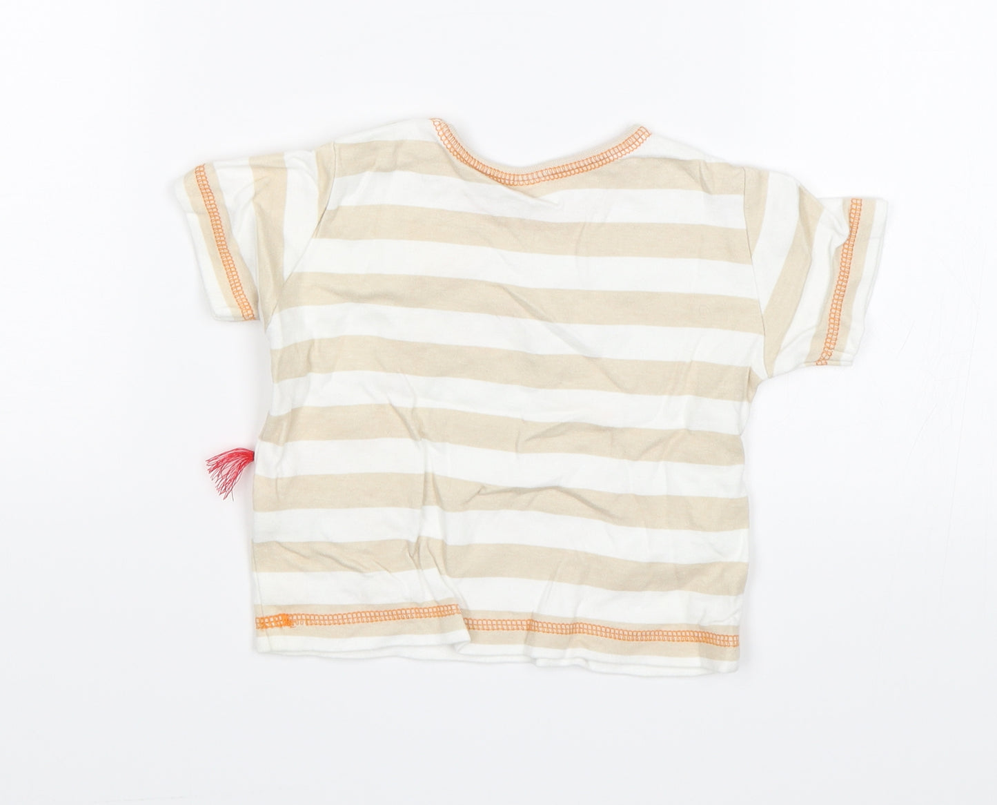 NEXT Baby Orange   Basic T-Shirt Size 3-6 Months  - Giraffe