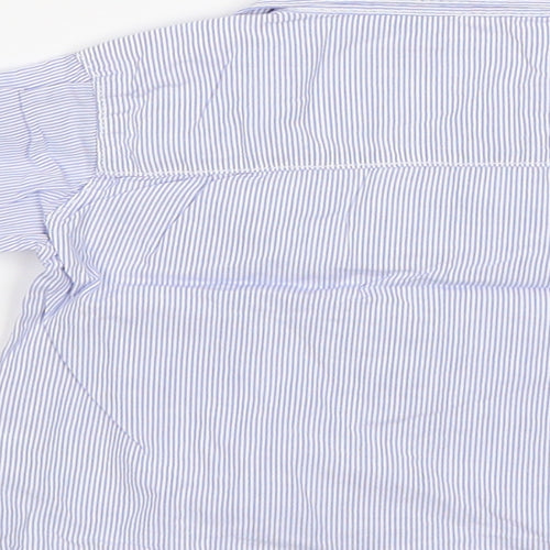 mamas & papas Baby Blue Striped  Basic Button-Up Size 0-3 Months
