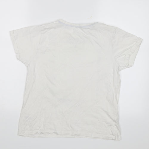 Pep&Co Girls White   Basic T-Shirt Size 12-13 Years  - Good vibes