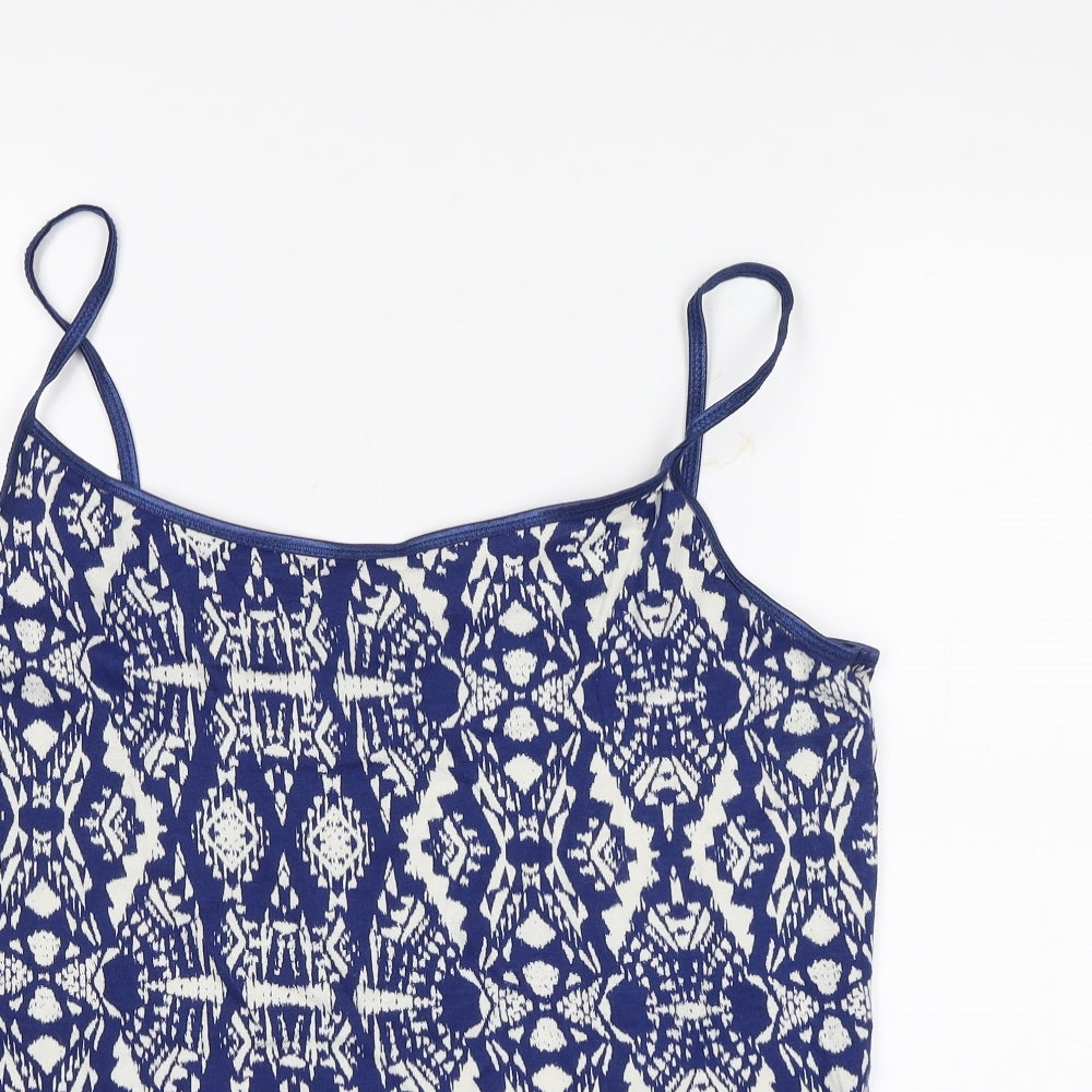Dorothy Perkins Womens Blue Geometric  Camisole Tank Size 20