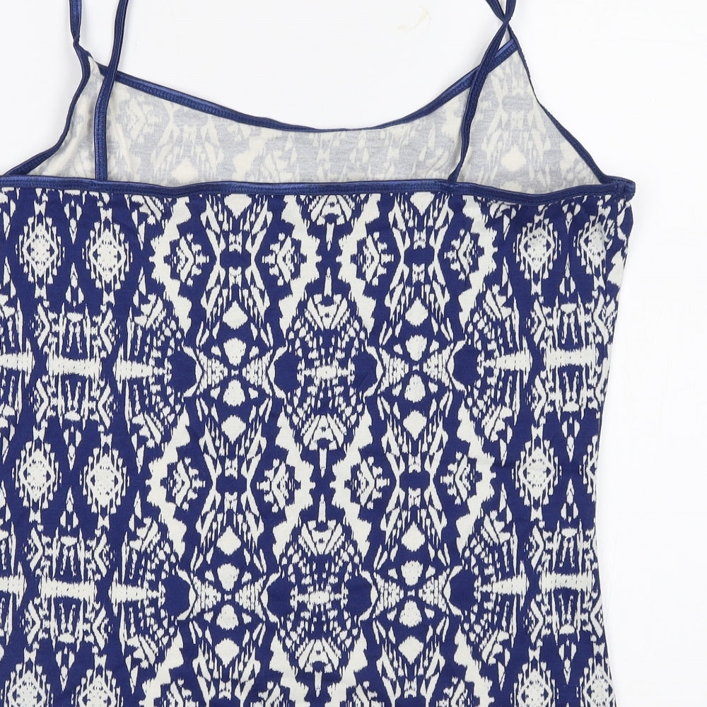 Dorothy Perkins Womens Blue Geometric  Camisole Tank Size 20