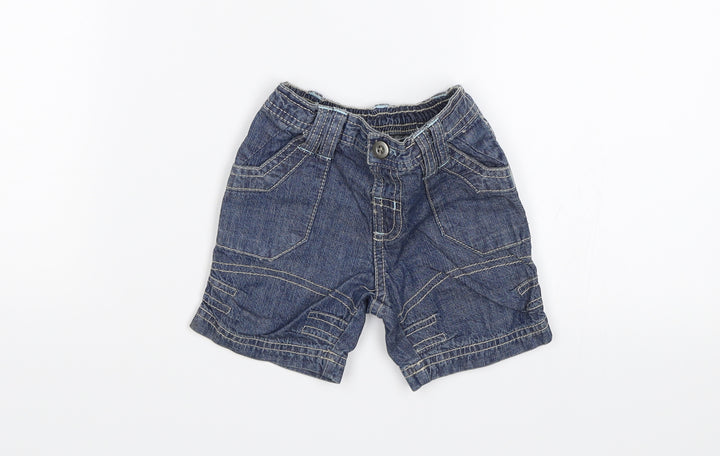 Matalan Baby Blue Cargo Jeans Size 0-3 Months