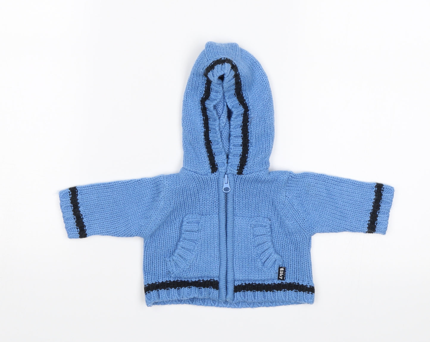 Baby Baby Blue   Full Zip Jumper Size 0-3 Months