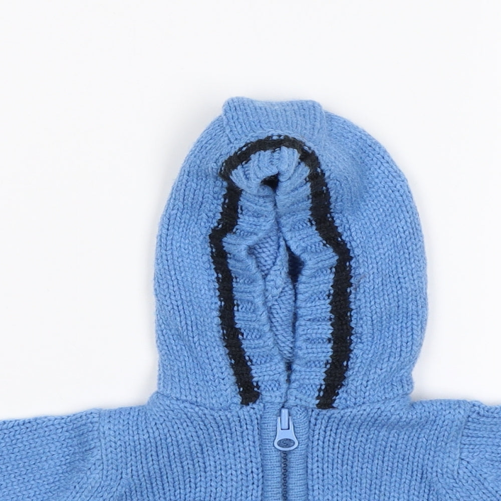 Baby Baby Blue   Full Zip Jumper Size 0-3 Months