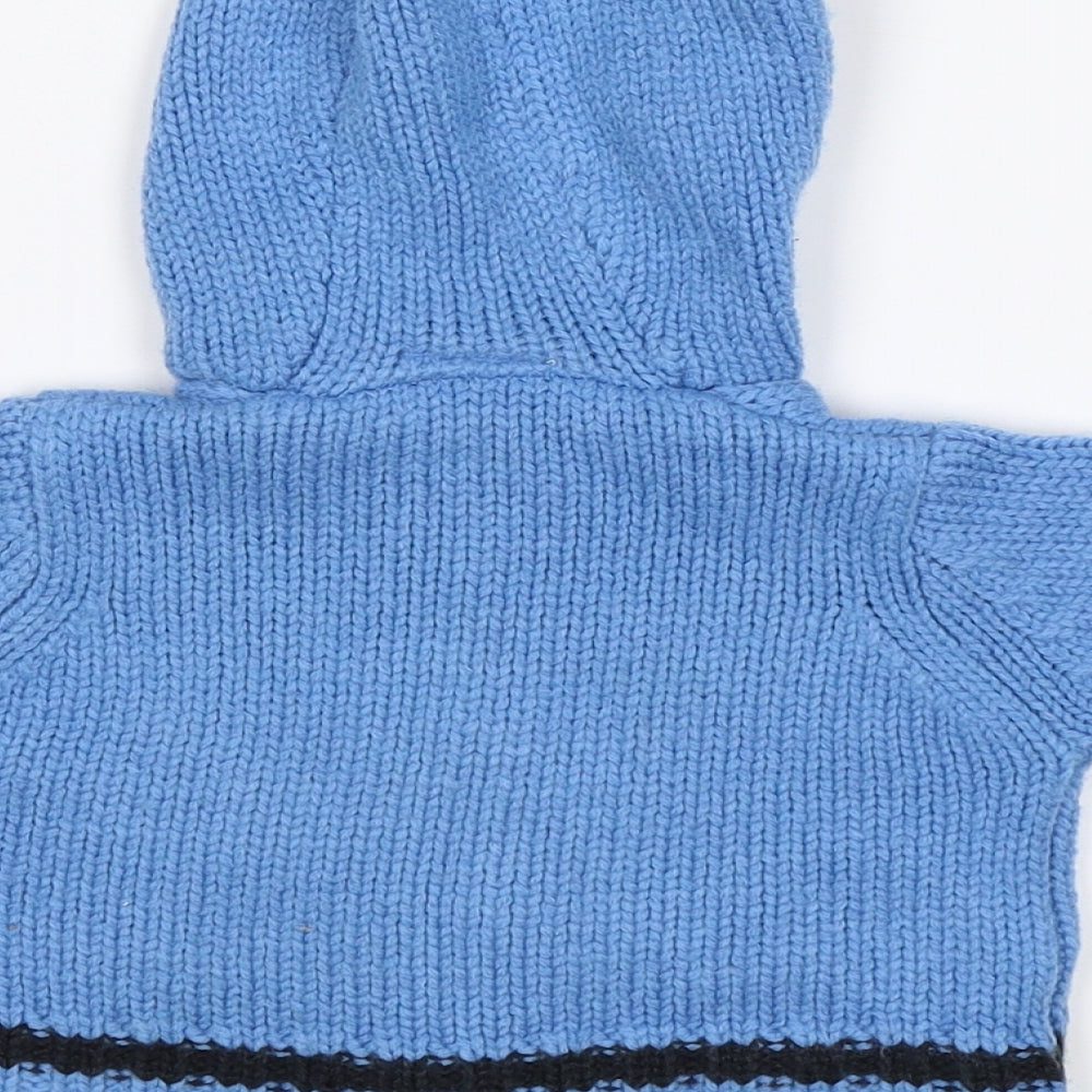 Baby Baby Blue   Full Zip Jumper Size 0-3 Months
