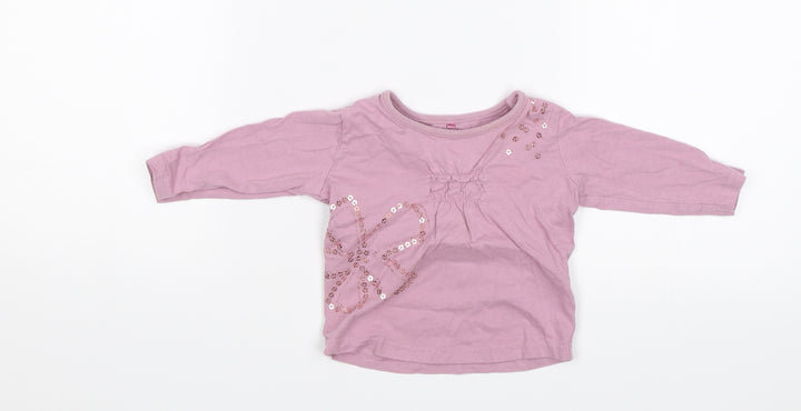 NEXT Baby Purple Jersey T-Shirt Size 3-6 Months