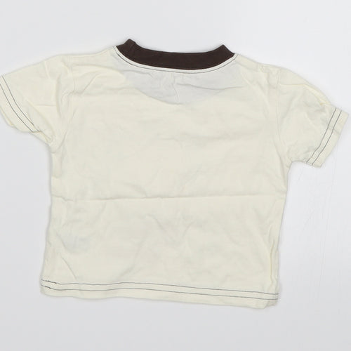 George Baby White   Basic T-Shirt Size 0-3 Months  - Mummy's little monster