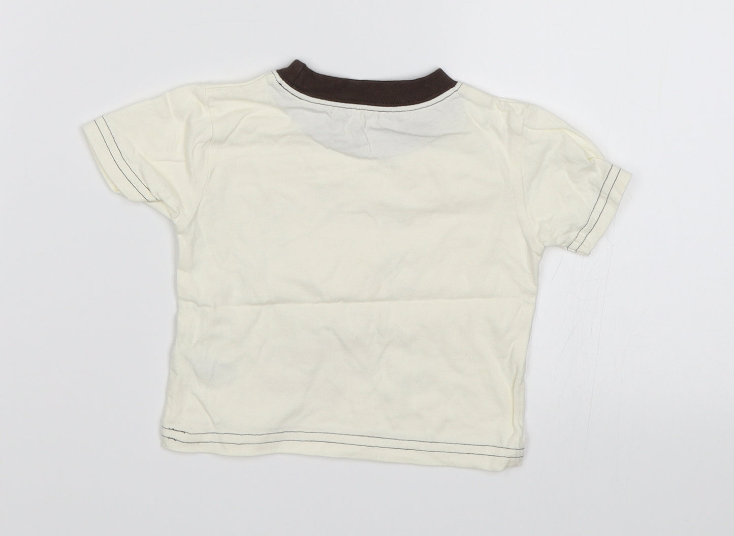 George Baby White   Basic T-Shirt Size 0-3 Months  - Mummy's little monster