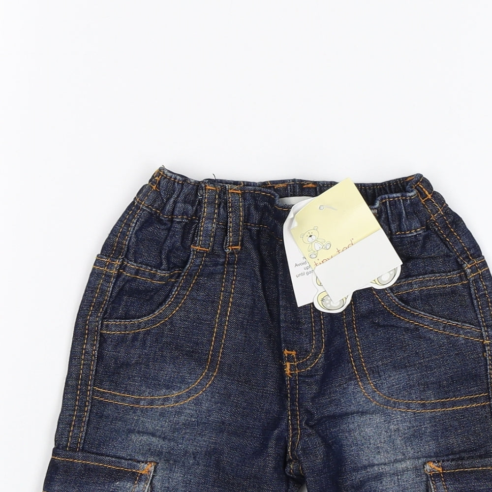 Tiny Ted Baby Blue   Jogger Jeans Size 3-6 Months