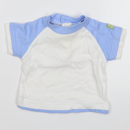 Babytime Baby White   Basic T-Shirt Size 3-6 Months