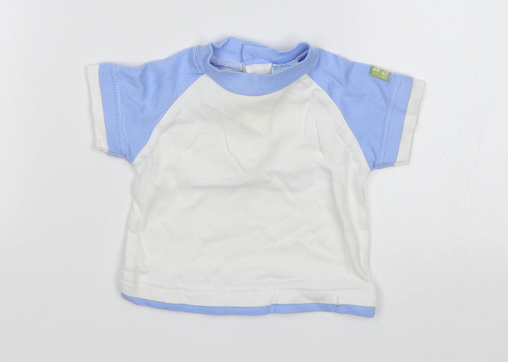 Babytime Baby White Basic T-Shirt Size 3-6 Months