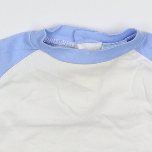 Babytime Baby White   Basic T-Shirt Size 3-6 Months