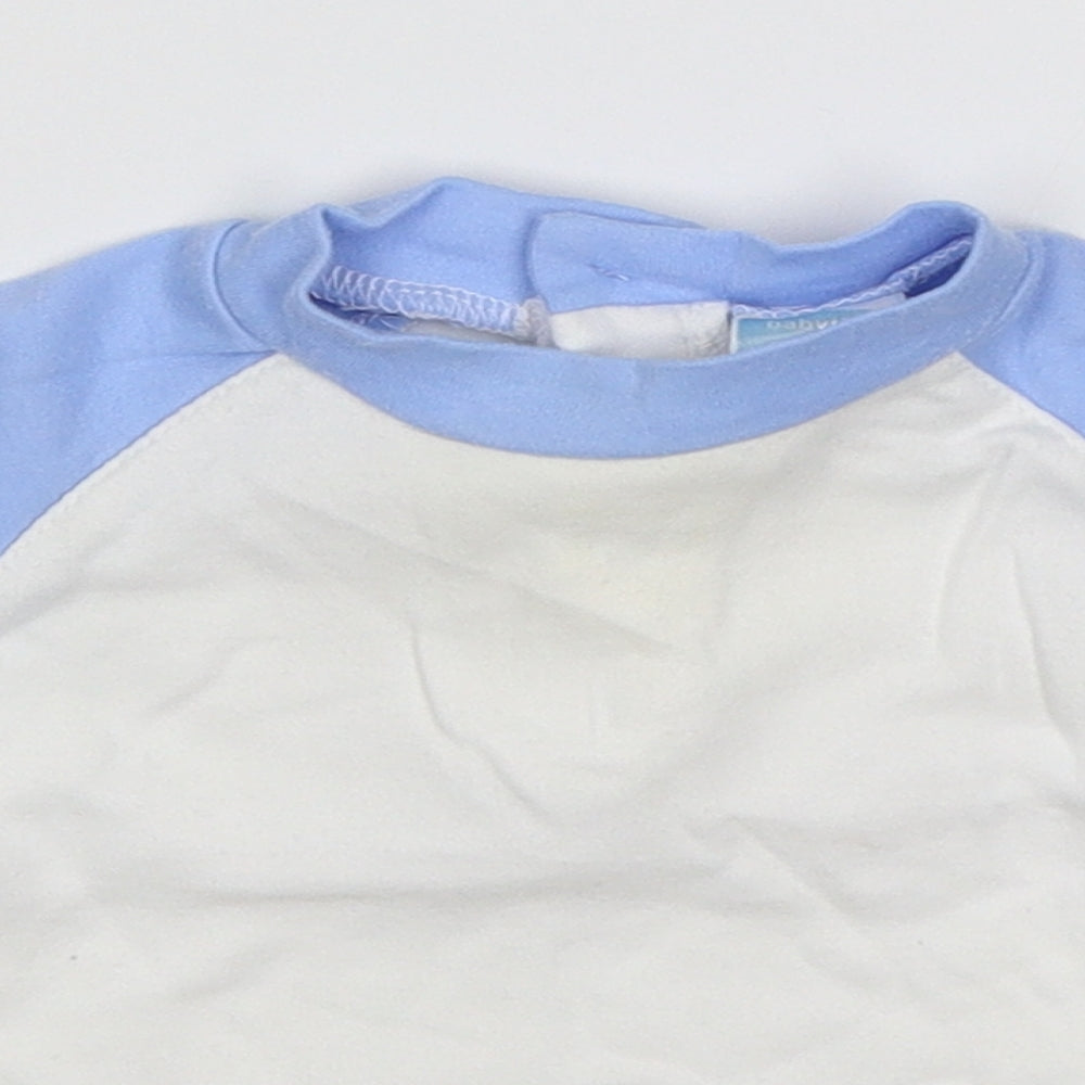 Babytime Baby White   Basic T-Shirt Size 3-6 Months