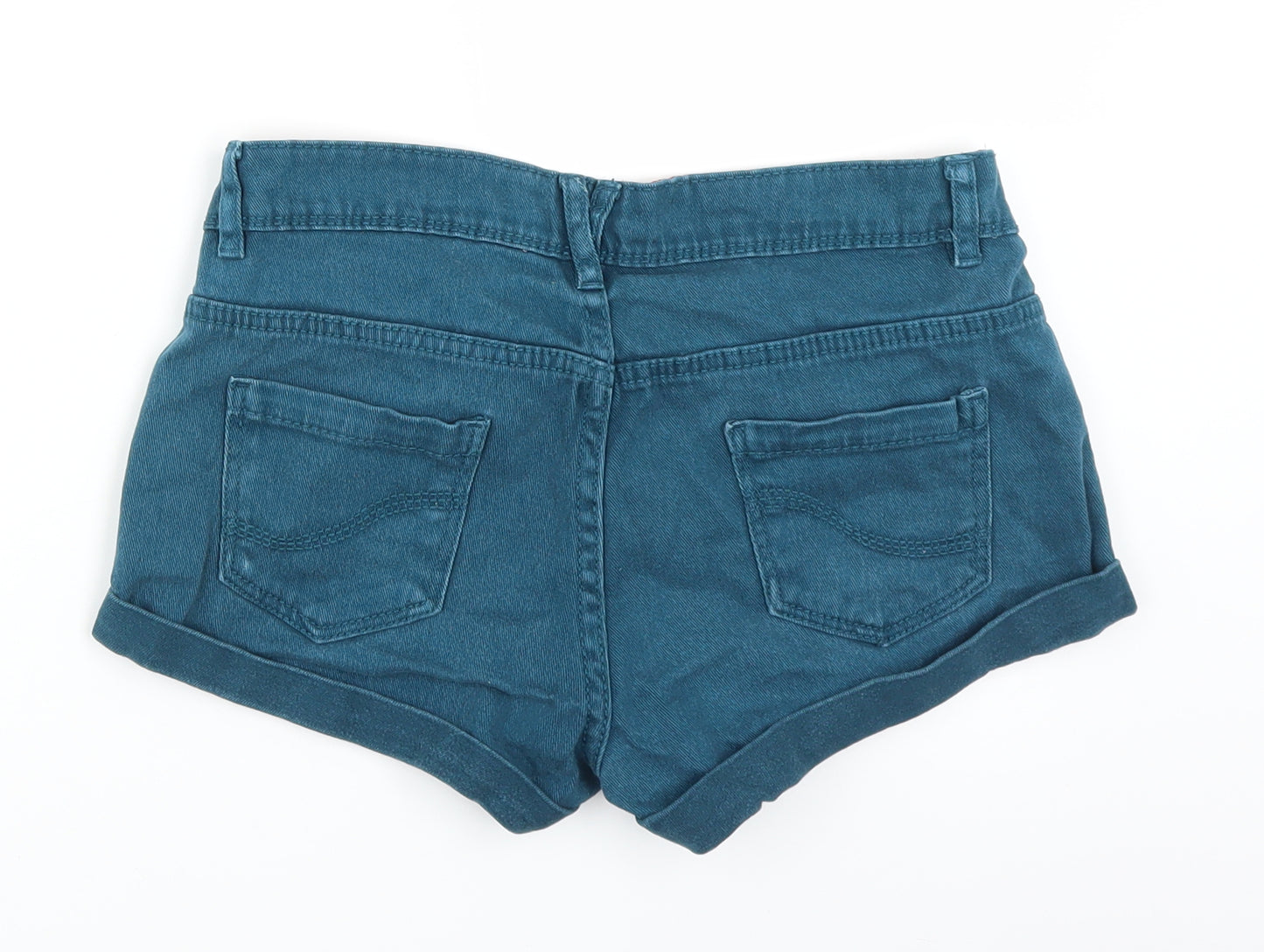 Primark Womens Blue  Denim Hot Pants Shorts Size 8