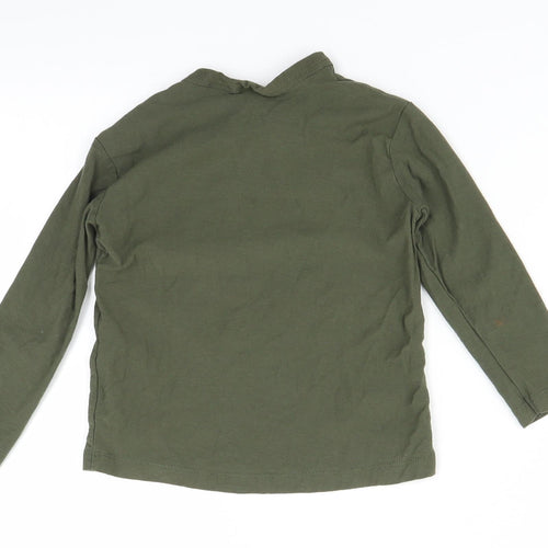 Zara Boys Green   Basic T-Shirt Size 2-3 Years  - let the good times roll
