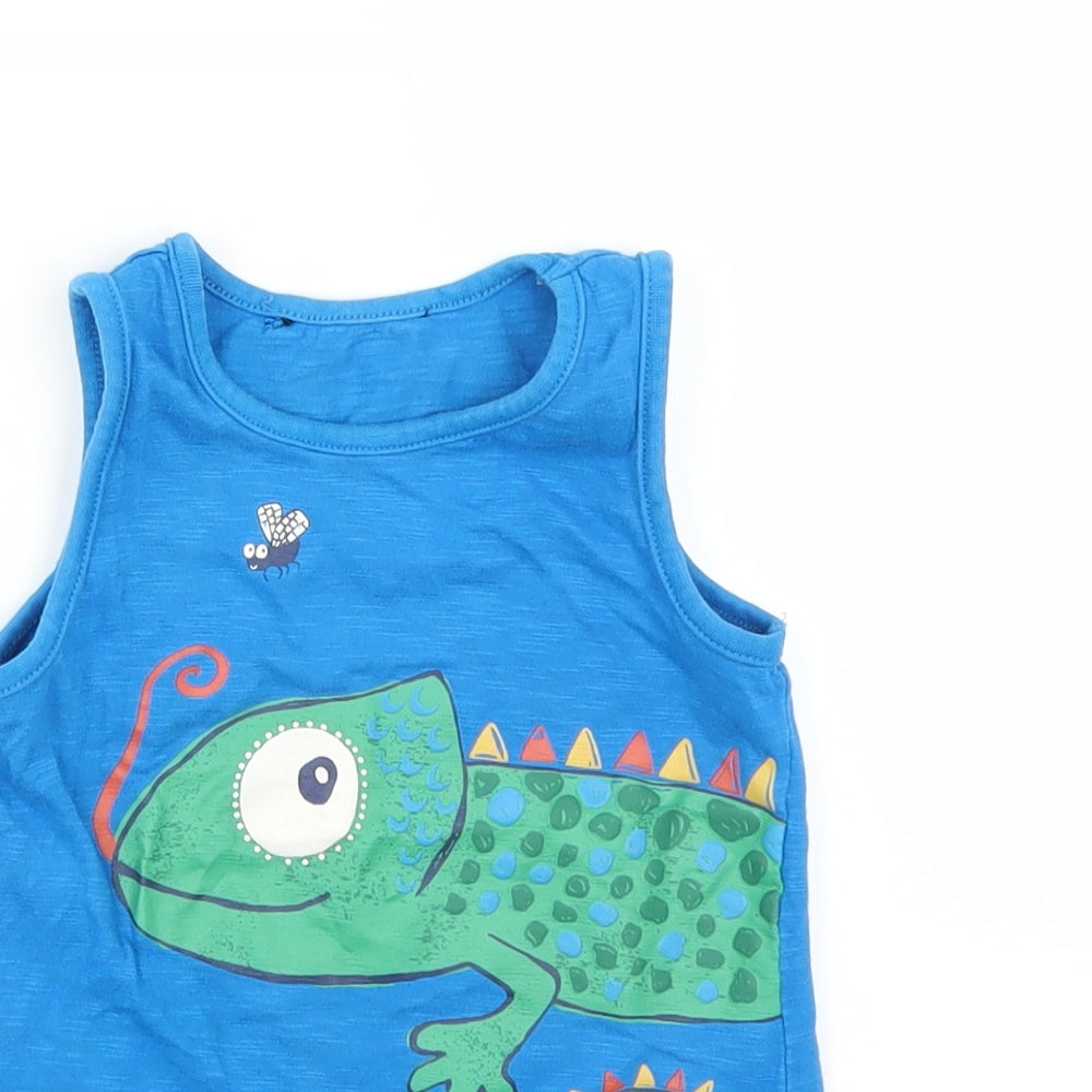 George Baby Blue   Basic T-Shirt Size 12-18 Months  - Chameleon