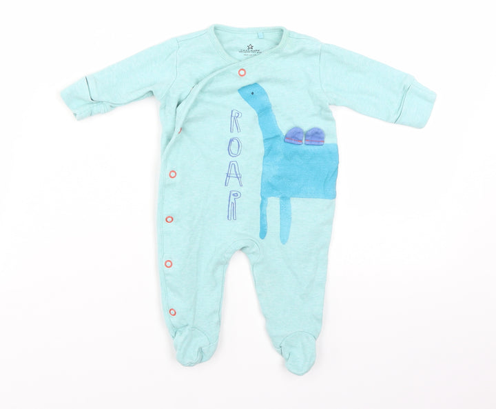 NEXT Baby Green Babygrow One-Piece Size 0-3 Months - DINOSAUR