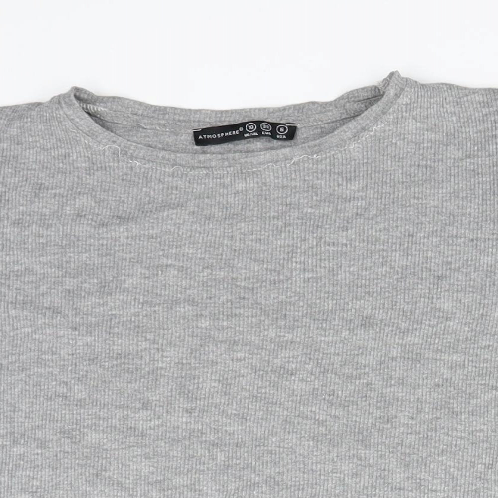 Atmosphere Womens Grey   Basic T-Shirt Size 10