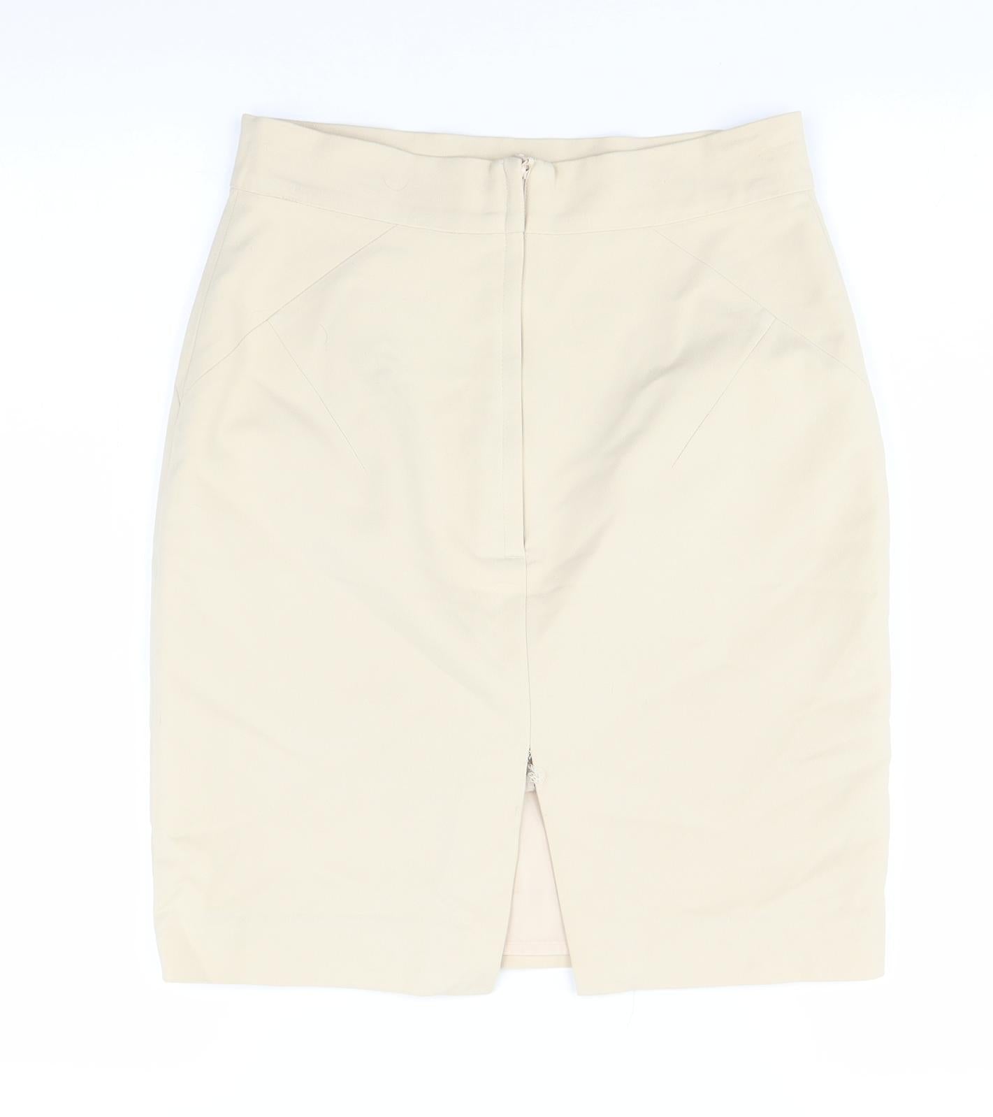 H&M Womens Beige   Straight & Pencil Skirt Size 8