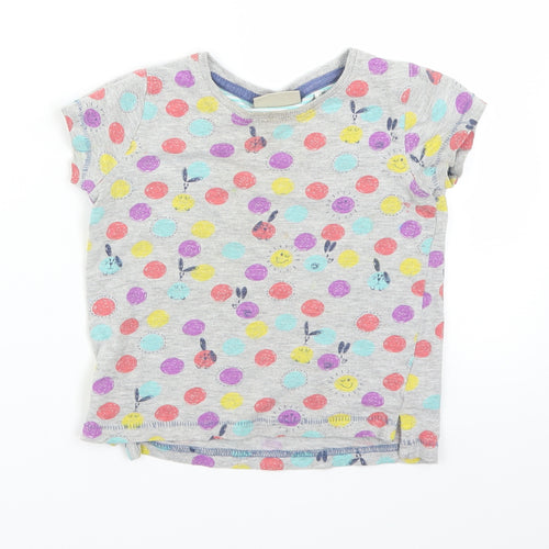 NEXT Baby Grey Polka Dot  Basic T-Shirt Size 18-24 Months