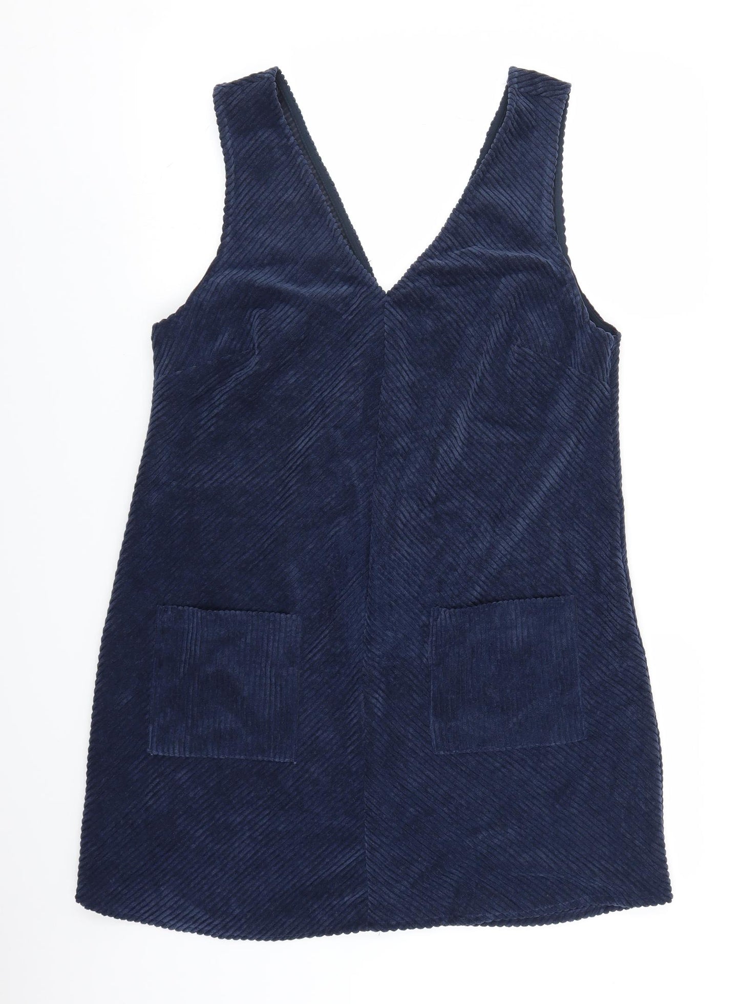 George Womens Blue  Corduroy Basic T-Shirt Size 16  - longline