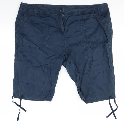 Dorothy Perkins Womens Blue   Bermuda Shorts Size 22