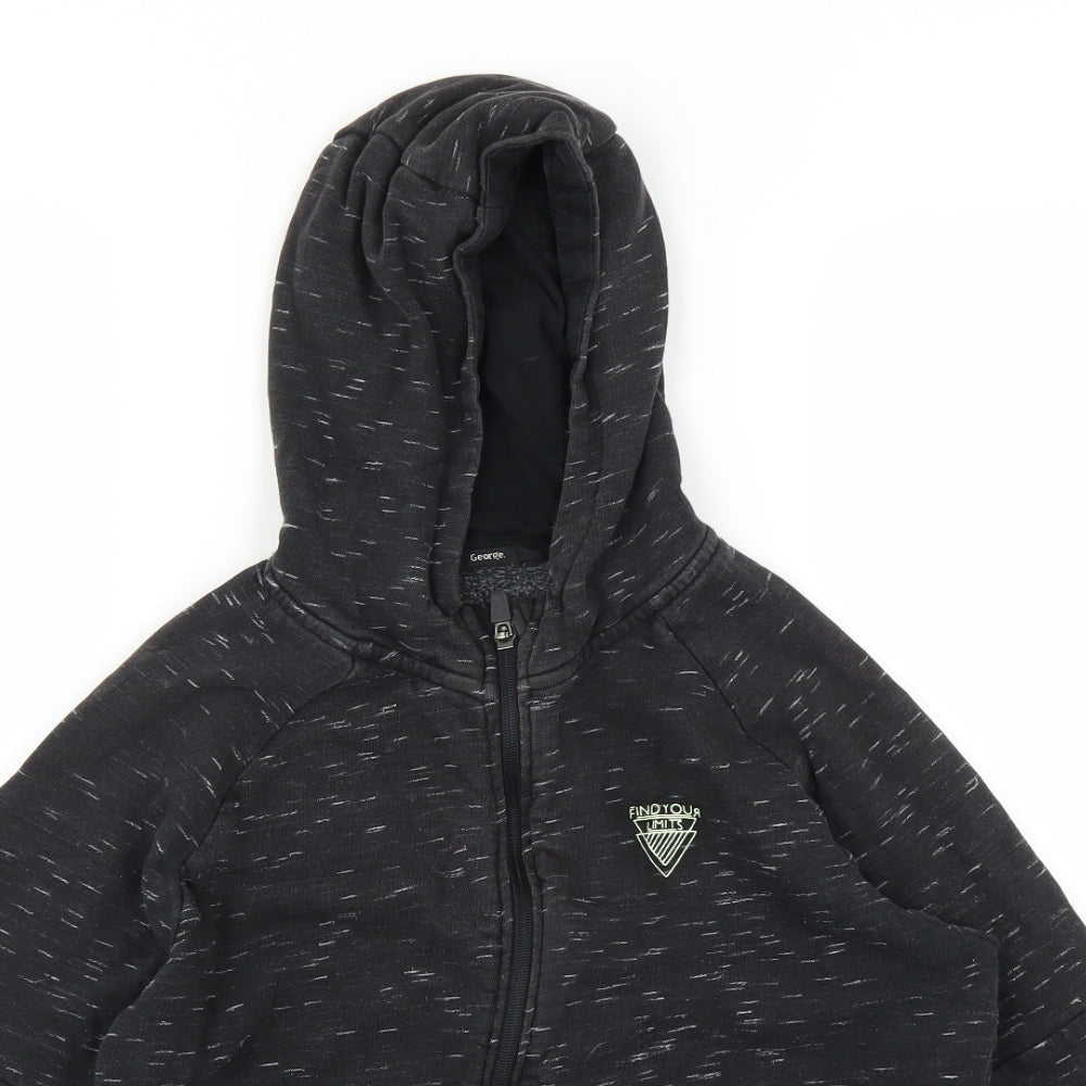 George Boys Grey   Full Zip Hoodie Size 12-13 Years