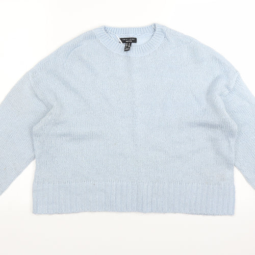 New Look Womens Blue  Knit Pullover Jumper Size M