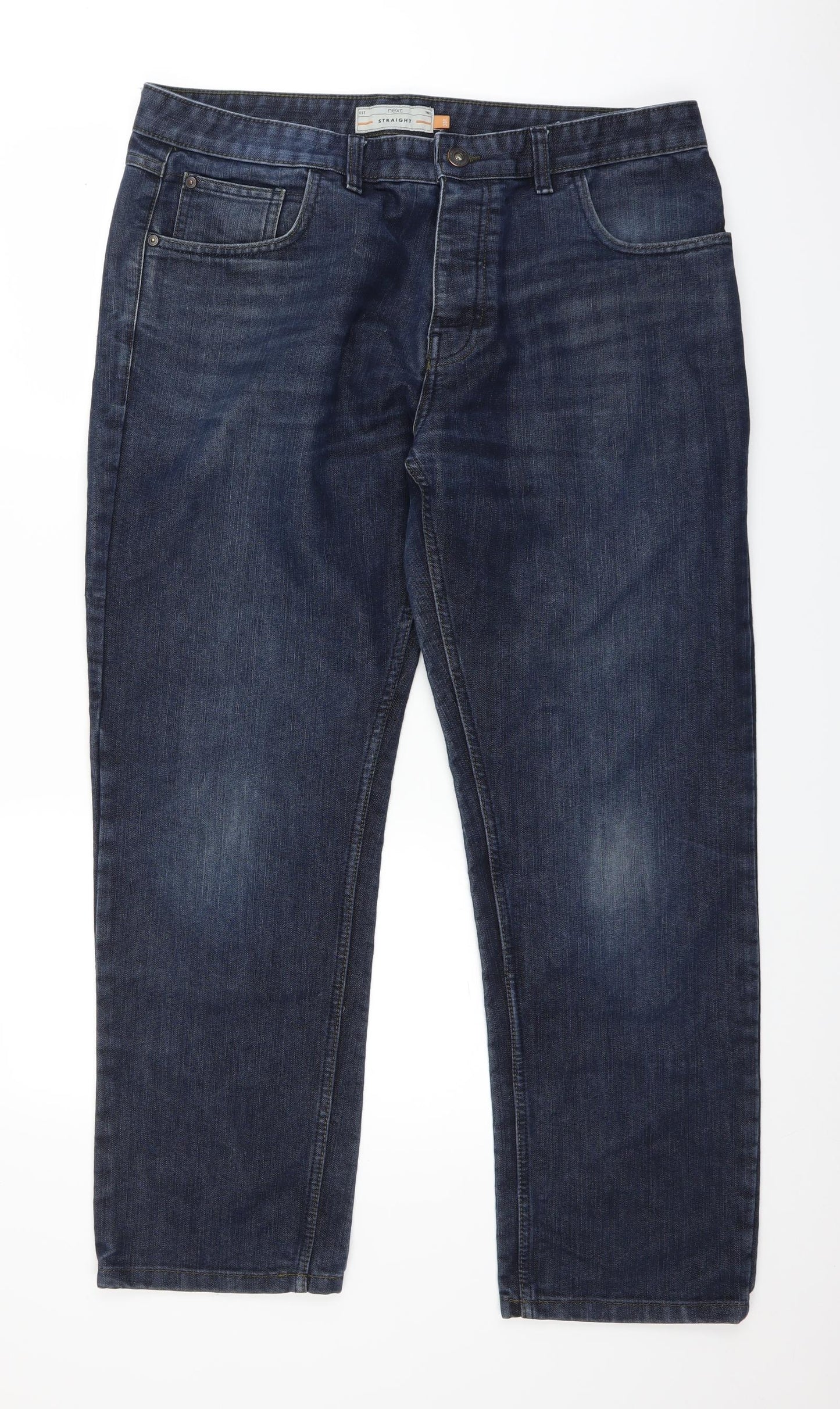 NEXT Mens Blue  Denim Straight Jeans Size 38 in L29 in