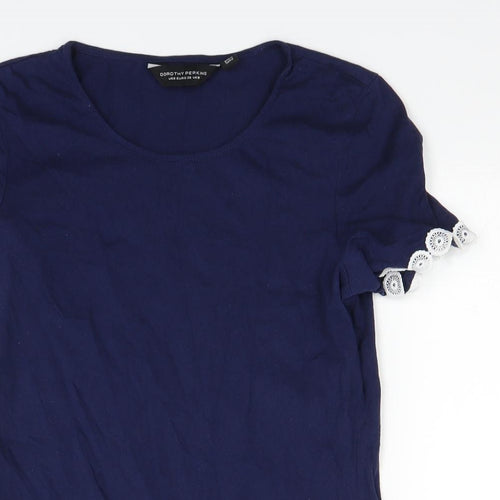 Dorothy Perkins Womens Blue   Basic T-Shirt Size 10